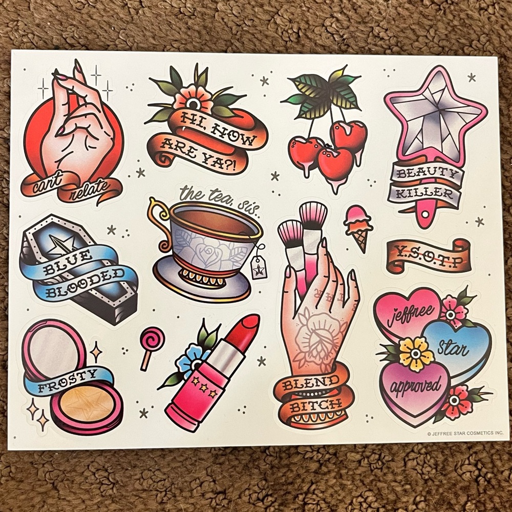 Jeffree Star Stickers